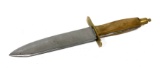 Full Tang Fixed Blade Knife with Brass Pommel & Guard