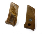 (2) Pair of Ruger Thumbrest Wood Grips for Semi-Automatic Mark Pistols