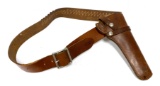 Hunter Leather Holster and Cartridge Belt Cowboy Rig