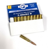 NIB 80rds. of 7.62x54r 180gr. FMJ BT PPU Ammunition