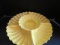 Vintage California Pottery C614 Yellow Flower Chip/Veggie Dip Set with Lazy Susan