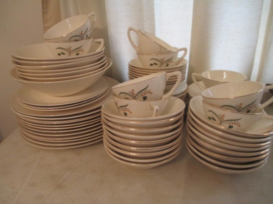 88 Pieces of Mid Century Knowles Forsythia China