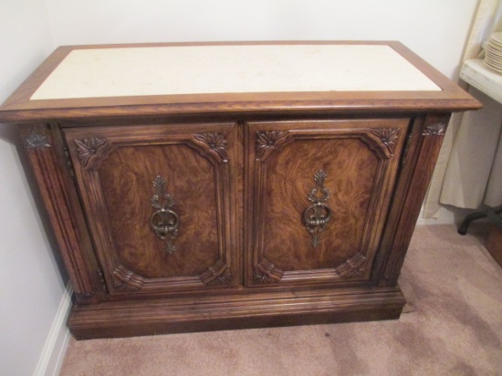 Stanley Furniture Server with Cultured Marble Top Insert