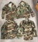 (4) Woodland Camouflage US Army Coats - Size: Medium-Regular