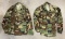 (2) Woodland Camouflage US Army Coats - Size: Small-Short