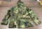 Woodland Camouflage US Army Cold Weather Parka with Hood - Size: Medium-Regular