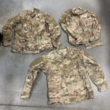 (3) Multicam US Army Combat Coat - Size: Medium-Regular