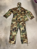 New Woodland Camouflage US Army Coat - Size: Small-X-Short & Trousers, and Cap