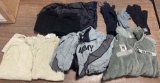 US Army Issued Clothes - New Gloves, Tan Shirts, Weatherproof Jacket & Warm Jacket