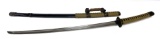 Samurai Sword Replica with Cloth Wrapped Hilt and Scabbard