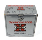 NIB 25 Shotshells 12 GA. 2-3/4” Winchester Super-X 6 Lead Shot Game Loads