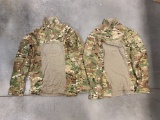 Pair of Multicam Army Combat Shirt - Flame Resistant with Zipper