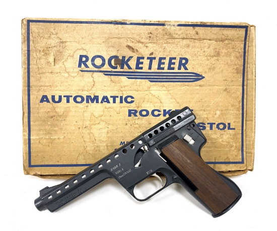 NIB Rare 1 of 100 1st FRAME MBAAssociates Rocketeer Mk 1 Model B 13mm Gyrojet Rocket Pistol