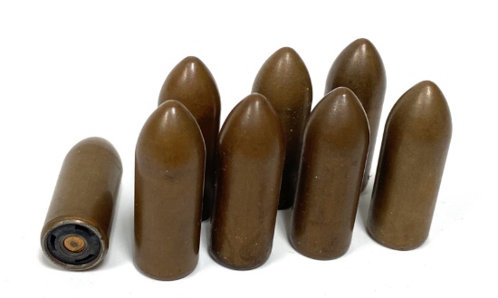 8 Rounds ULTRA RARE 12MM GYROJET Rocket Ammunition
