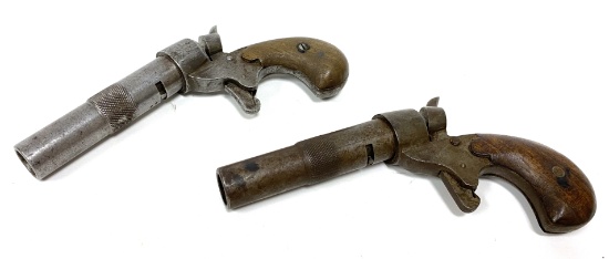 Pair of Antique German Scheintod Gas Pistols