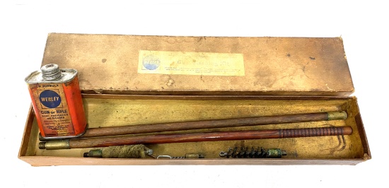 Vintage Webley Gun Cleaning Kit - Shotgun