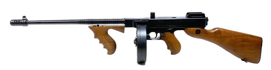 Excellent Thompson M1927 A1 Semi-Automatic Carbine with Type "L" Drum Magazine