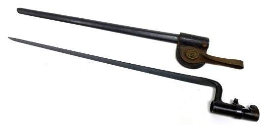 Springfield Trapdoor M1884 Socket Bayonet with Scabbard