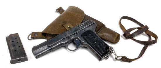 Extraordinary Bringback 1940 Russian TT-33 Tokarev Pistol with Holster & 2 MATCHING MAGAZINES!