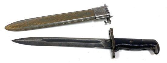 WWII US AFH 10” M1 Garand Bayonet with Scabbard