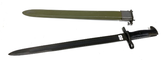 Rare & Desirable 16” WWII M1942 U.S. M1 Garand Bayonet by Oneida Limited with M3 Scabbard