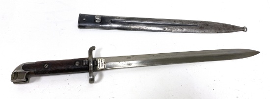 Rare Matching Swedish Mauser M1914 Bayonet w/ Scabbard for M1894/14 Mauser Carbine