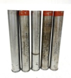 Set of 5 Dummy marked Long Range Riot Tear Gas Shell by Lake Erie Chemical Co.