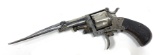 Unique One-of-a-kind British Bulldog Revolver w/ Folding Bayonet Blade