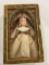 VINTAGE NUN DOLL IN DECORATIVE WOOD BOX