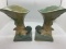 PAIR ROSEVILLE CLEMATIS VASES 190-6