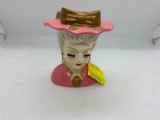 SMALL LADY HEAD VASE