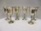 Six Silverplated Stems