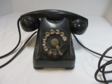 Vintage Kellogg 1000 Series Black Bakelite Rotary Dial Desk Telephone