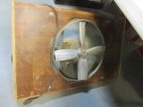 4 Blade Exhaust Fan in Wood Frame with Dayton Motor