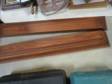 Pair of Wood Display Shelves