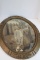 Antique Frame with Convex Mirror/ Picture of Child