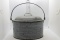 Gray Enamel Covered Pot with Handle