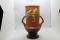 Roseville Freesia 128-9 Two Handled Vase, ?? Pattern