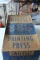 Vintage Swiftset Printing Press and Superior Ace Printing Press Supplies