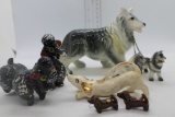 Lot of Miniature Dogs, including Dee Bee Collie Set