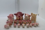 Lot of Miniature Pigs including a Goebel Pig