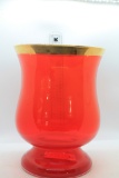 Large Red Momo Panache Poland Red Glass Vase