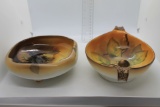2 Pieces Noritake Bowls with Raised Relief Nuts
