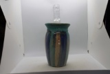 Hull Vase - marked with H  - Turquoise Base Color