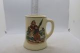 Vintage Mug with Dutch Mother, Son & Geese