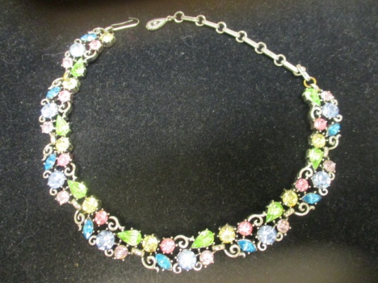 Pastel Rhinestone Choker