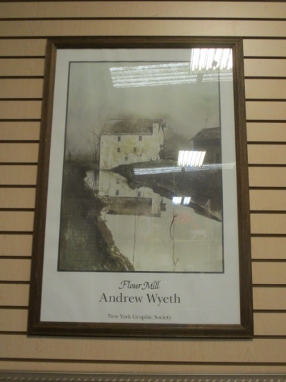 Andrew Wyeth "Flour Mill" New York Graphic Society Framed Print