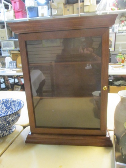 Glass-Front Wall Display Cabinet
