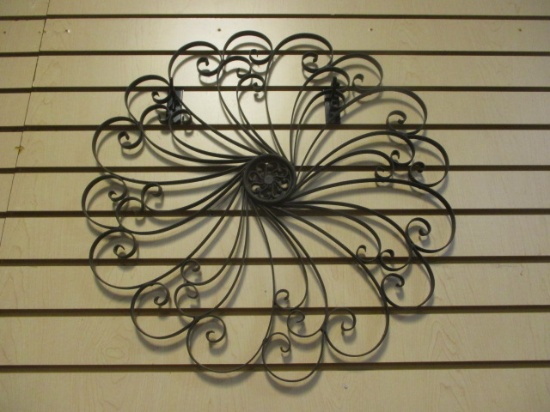 Scrolled Metal Wall Piece