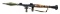 Orignal Vietnam Era U.S. Rubber Russian RPG-7 Rocket Propelled Grenade Launcher Traning Aid - Inert
